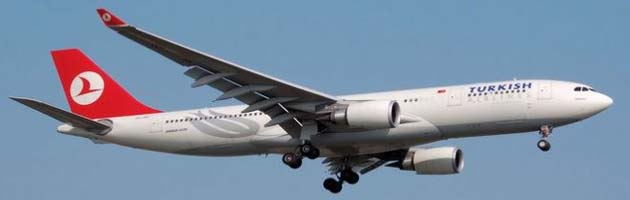 Turkish Airlines began services to the Maldives